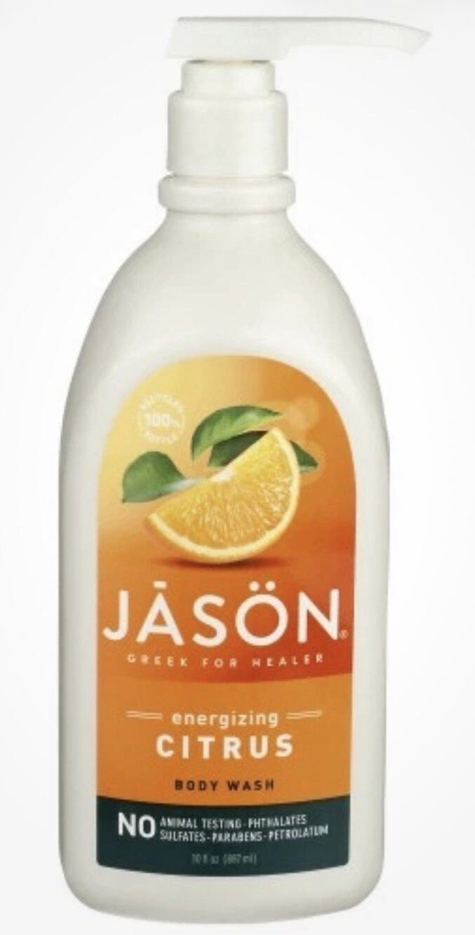 Jason Energizing Citrus Body Wash 30 fl oz - Vitamins E & B5 Paraben Free